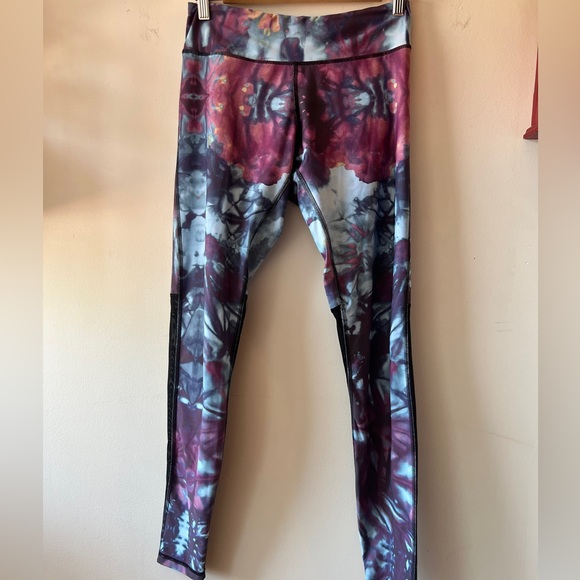 Daub Active Full Length Ava Yoga Leggings – Seafoam/Black Mesh Medium - Picture 12 of 14